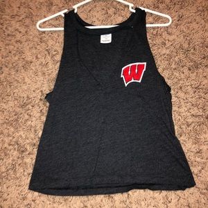Wisconsin Badgers V Neck Tank Top